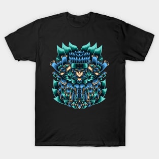 Artwork Illustration Young Man With His Mecha Partner T-Shirt